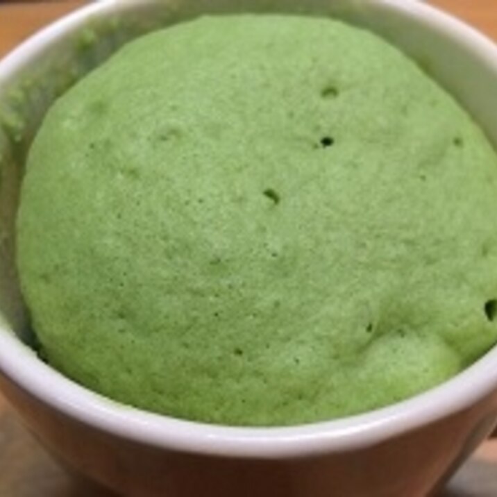 レンジで抹茶のマグケーキ♪